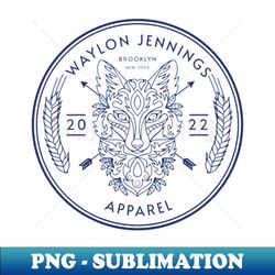 waylon jennings apparel - instant png sublimation download - add a festive touch to every day