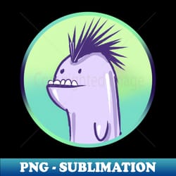 punk funny monster with big teeth - high-quality png sublimation download - add a festive touch to every day