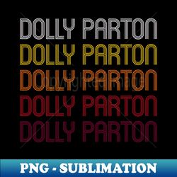 retro dolly wordmark repeat - vintage style - aesthetic sublimation digital file - defying the norms