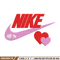 Nike pink love Embroidery Design, Brand Embroidery, Nike Embroidery, Embroidery File, Logo shirt, Digital download.jpg