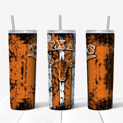 ut longhorns tumbler png, sports tumbler design, straight design 20oz/ 30oz skinny tumbler, instant download