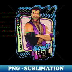 scott hall - pro wrestler - exclusive sublimation digital file - revolutionize your designs