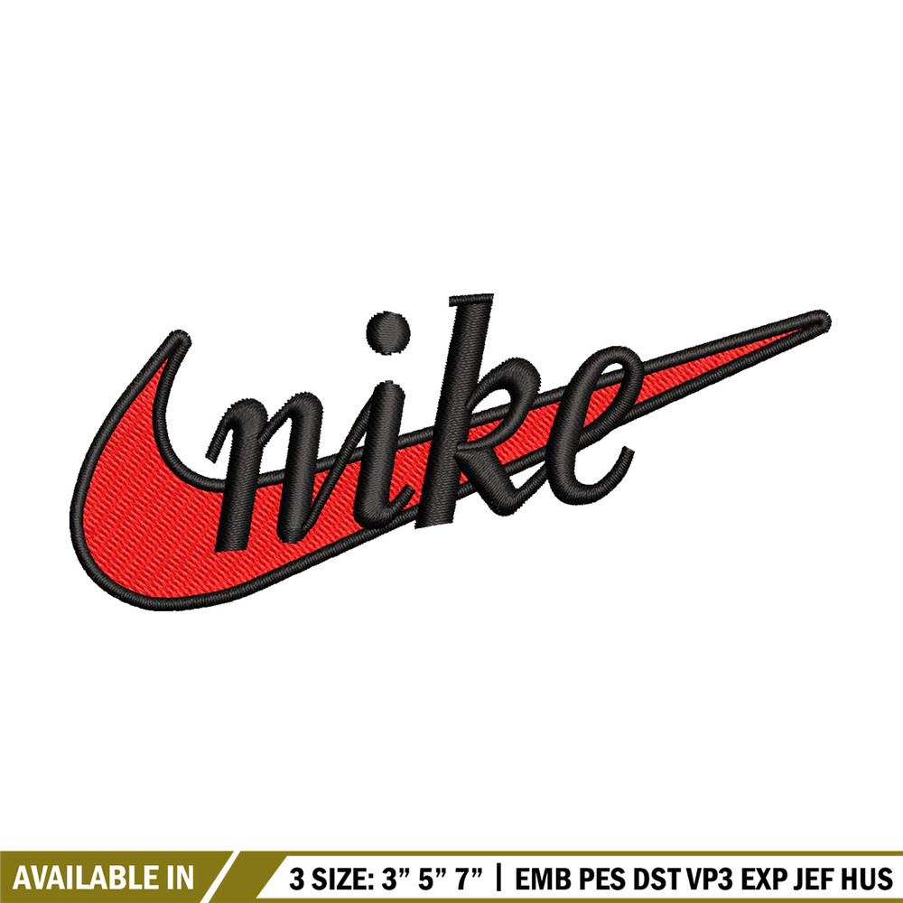 Nike red logo embroidery design, Nike embroidery, Nike design, Embroidery file,Embroidery shirt, Digital download.jpg