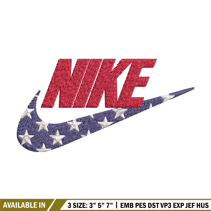 Nike red x star Embroidery Design, Brand Embroidery, Nike Embroidery, Embroidery File, Logo shirt, Digital download.jpg
