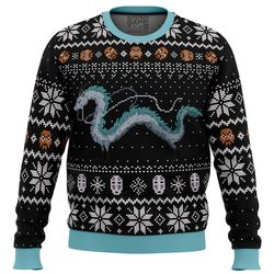 studio ghibli haku spirited away miyazaki all over print hoodie 3d zip hoodie 3d ugly christmas sweater 3d fleece hoodie