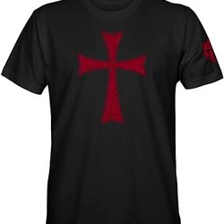 knights templar crusader cross men's apparel
