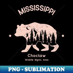 Choctaw Wildlife Mgmt Area - Vintage Sublimation PNG Download - Create with Confidence