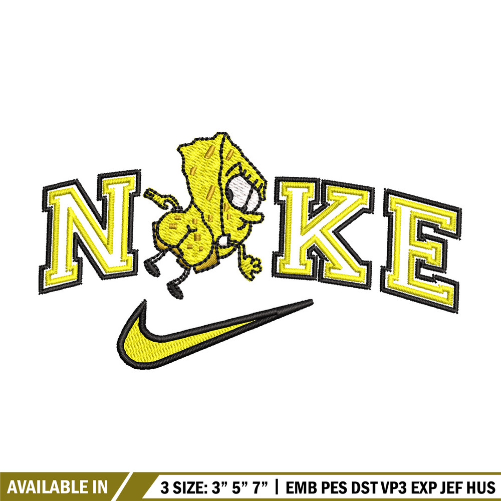 Nike spongebob embroidery design, Spongebob embroidery, Nike design, Embroidery shirt, Embroidery file, Digital download.jpg