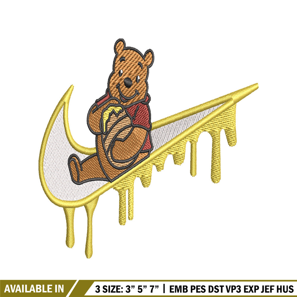 Nike Winnie the Pooh embroidery design, cartoon embroidery, Nike design, embroidery file, logo shirt, Digital download..jpg