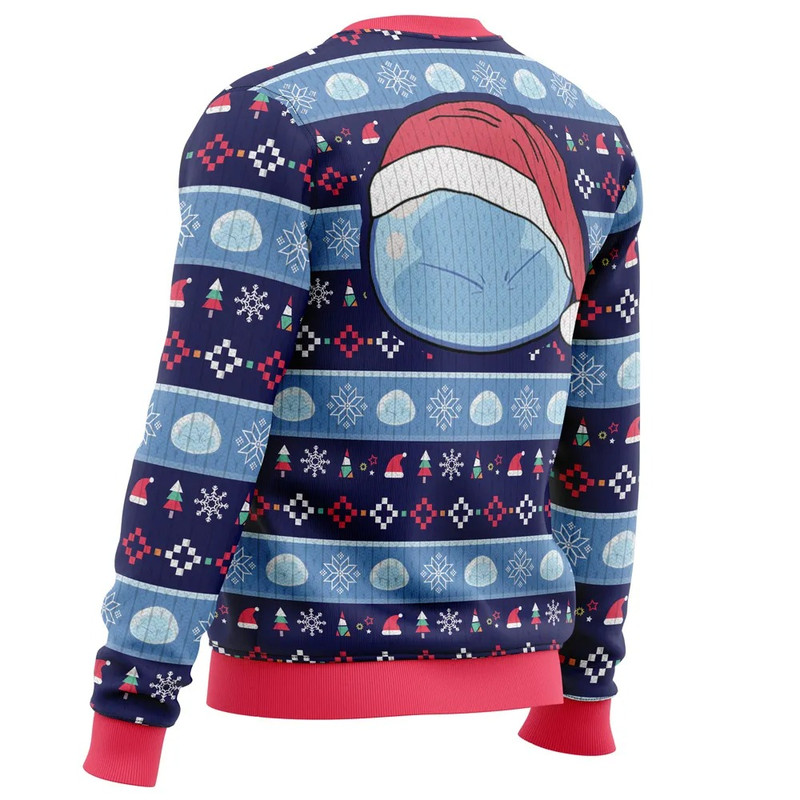 Slimy Christmas That time I got reincarnated as a slime Hoodie 3D Zip Hoodie 3D Ugly Christmas Sweater 3D Fleece Hoodie