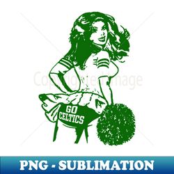 retro boston cheerleader - high-resolution png sublimation file - perfect for sublimation mastery