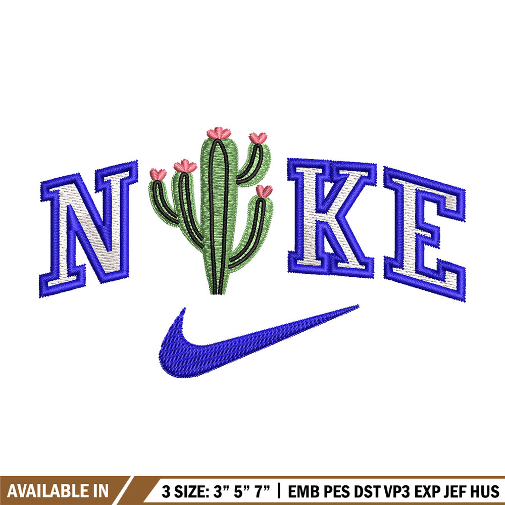Nike x cactus embroidery design, Cactus embroidery, Nike design,Embroidery shirt, Embroidery file, Digital download.jpg
