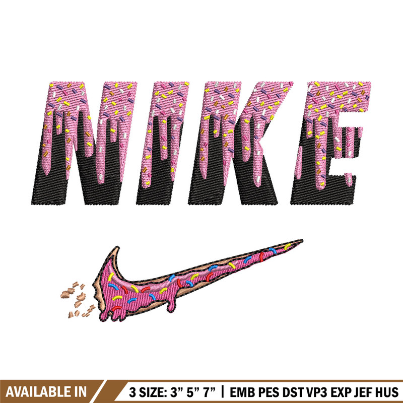 Nike x donnut embroidery design, Donut embroidery, Nike design, Embroidery shirt, Embroidery file, Digital download.jpg