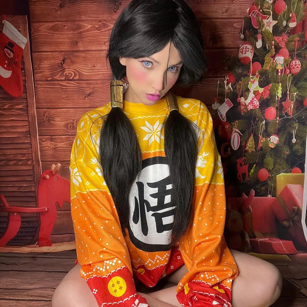 Dragon Ball Z Goku Christmas All Over Print Hoodie 3D Zip Hoodie 3D Ugly Christmas Sweater 3D Fleece Hoodie