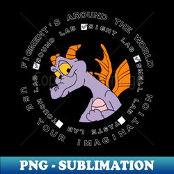 figment around the world - png transparent digital download file for sublimation - defying the norms