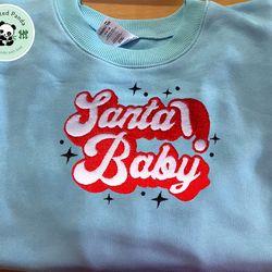 christmas shirts, christmas embroidered sweatshirts, santa baby sweatshirts, christmas embroidered sweater/hoodies, chri
