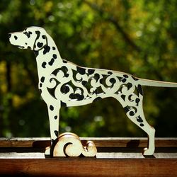 Figurine Dalmatian, dog statuette made of wood (MDF), statue hand-painted