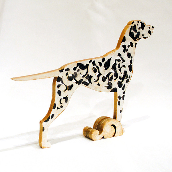 Dalmatian  statue hand-painted