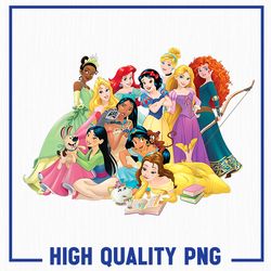 princess group photo png, disney princess png