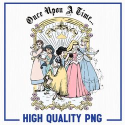 princess once upon a time vintage cartoon png, disney princess png