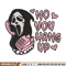 No You Hang Up Scream Embroidery design, Horror Embroidery, logo design, Embroidery File, logo shirt, Digital download..jpg