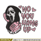 No You Hang Up Scream Embroidery design, Horror Embroidery, logo design, Embroidery File, logo shirt, Digital download..jpg