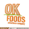 OK Foods embroidery design, OK Foods logo embroidery, logo design, embroidery file, logo shirt, Digital download..jpg
