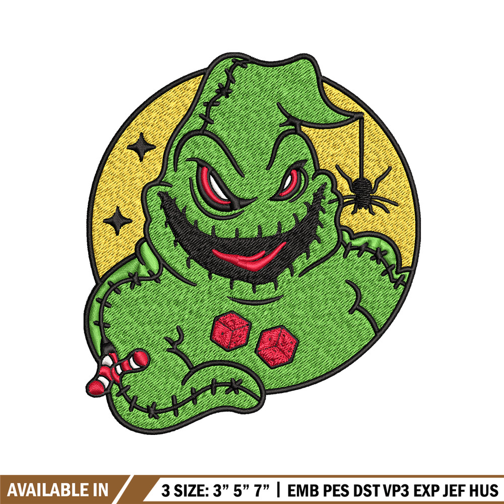 Oogie Boogie laugh Embroidery design, Oogie Boogie Embroidery, halloween design, Embroidery File, Digital download..jpg