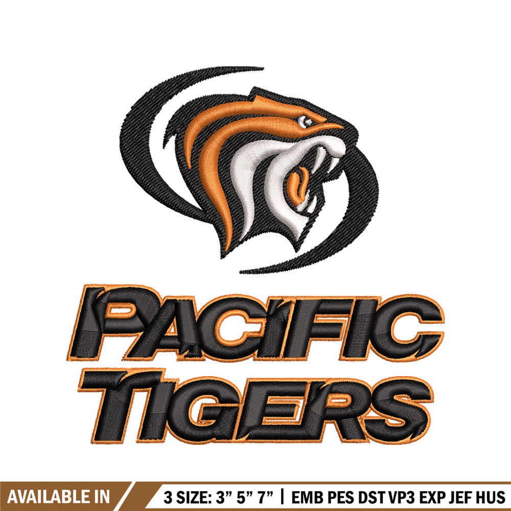 Pacific Tigers embroidery design, Pacific Tigers embroidery, logo Sport, Sport embroidery, NCAA embroidery..jpg