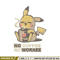 Pika coffee embroidery design, Pokemon embroidery, Anime design, Embroidery file, Digital download, Embroidery shirt.jpg