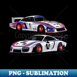 legendary germany race car porsche 911 935 32l turbo moby dick team martini racing 24h le mans 1978 and legendary germanu limited race car porsche 911 935 turbo 2018 moby dick - png transparent sublimation design - revolutionize your designs