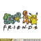 Pikachu friends embroidery design, Pokemon embroidery, Anime design, Embroidery file, Digital download, Embroidery shirt.jpg