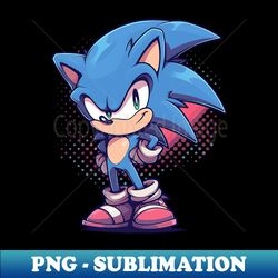 sonic - instant sublimation digital download - perfect for personalization