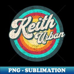 name keith urban in color circle - png transparent digital download file for sublimation - bold & eye-catching