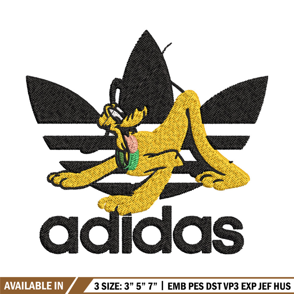 Pluto adidas Embroidery Design, Adidas Embroidery, Brand Embroidery, Embroidery File,Logo shirt,Digital download.jpg