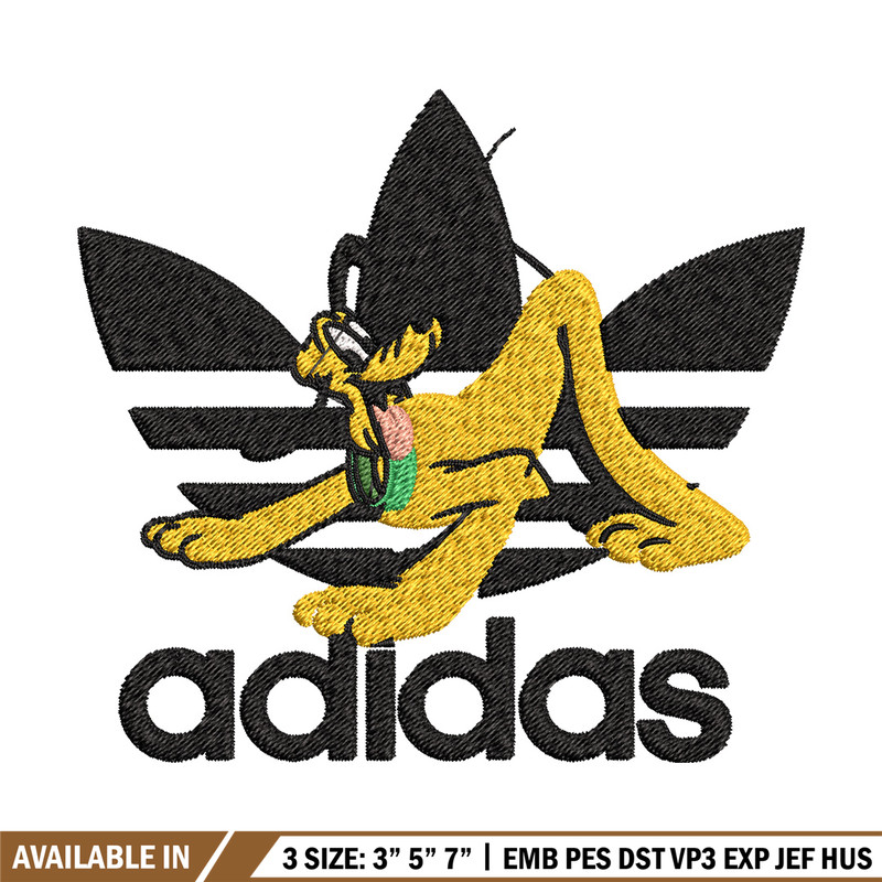 Pluto adidas Embroidery Design, Adidas Embroidery, Brand Embroidery, Embroidery File,Logo shirt,Digital download.jpg