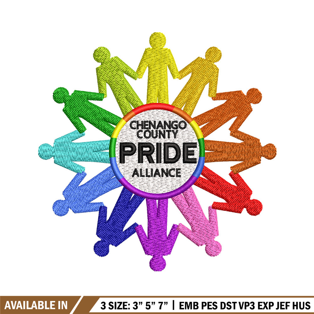 Pride embroidery design, Pride logo embroidery, Emb design, Embroidery shirt, Embroidery file, Digital download.jpg