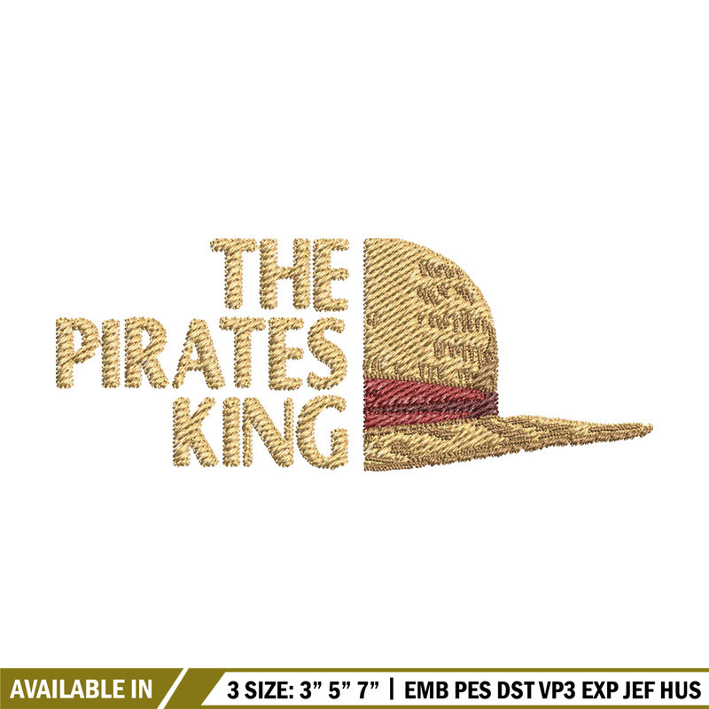 Priates king embroidery design, One piece embroidery, Anime design, Embroidery file, Embroidery shirt, Digital download.jpg