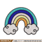 Rainbown cute embroidery design, Rainbown embroidery, Embroidery file, Embroidery shirt, Emb design, Digital download.jpg
