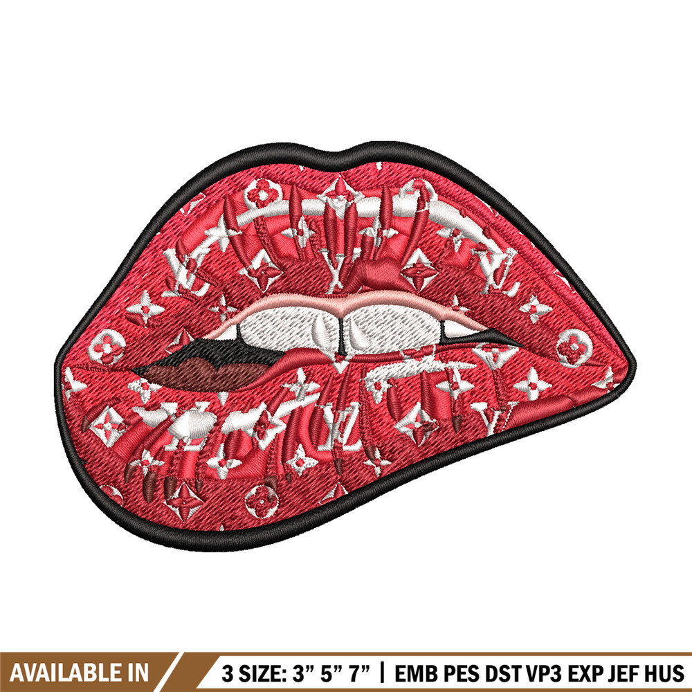 Red Lip Embroidery Design, Lips Embroidery, Embroidery File, Brand Embroidery, Logo shirt, Digital download.jpg