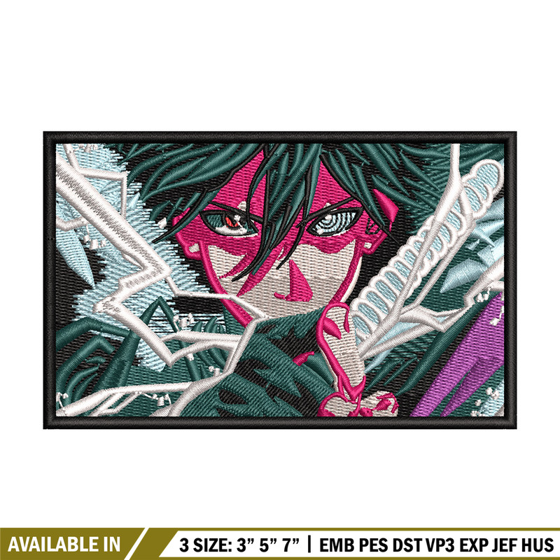 Sasuke sword embroidery design, Naruto embroidery, Anime design, Embroidery shirt, Embroidery file, Digital download.jpg