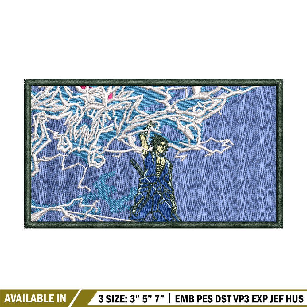 Sasuke thunder embroidery design, Naruto embroidery, Anime design, Embroidery shirt, Embroidery file, Digital download.jpg