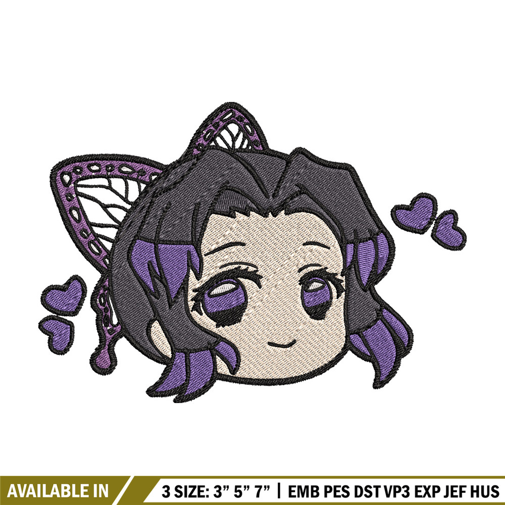 Shinobu chibi embroidery design, Shinobu embroidery, Embroidery shirt, Embroidery file, Anime design, Digital download.jpg