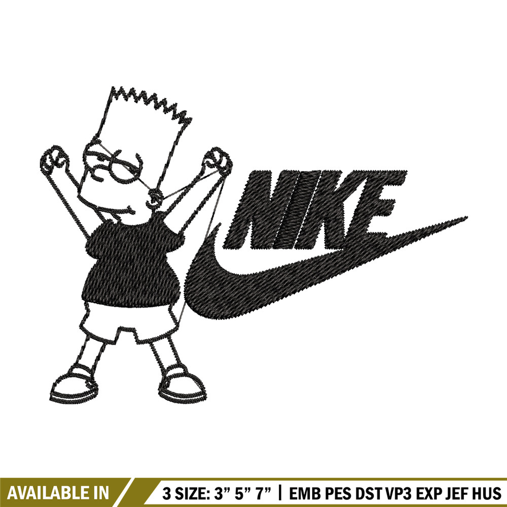 Simpson Nike Embroidery design, Simpson cartoon Embroidery, Nike design, Embroidery file, logo shirt, Instant download..jpg
