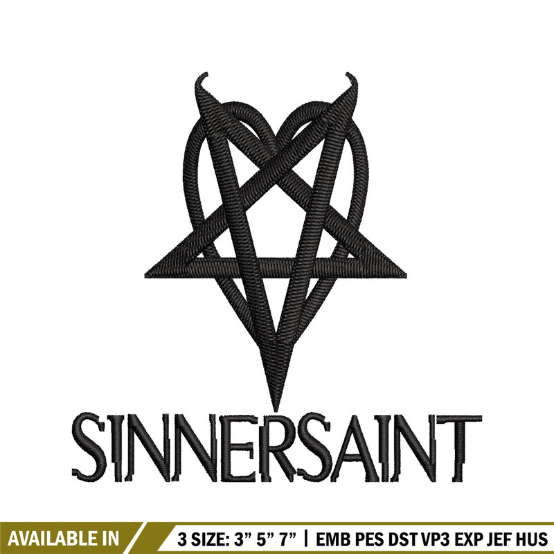 Sinnersaint Logo embroidery design, Sinnersaint Logo embroidery, logo design, embroidery file, Digital download..jpg