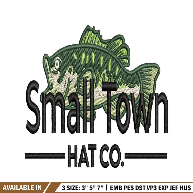 Small town hat co embroidery design, logo embroidery, logo design, embroidery file, logo shirt, Digital download..jpg