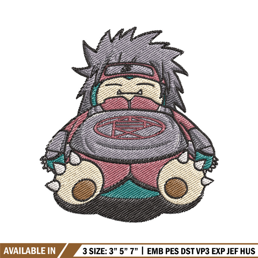 Snorlax choji embroidery design, Pokemon embroidery, Anime design, Embroidery file, Digital download, Embroidery shirt.jpg
