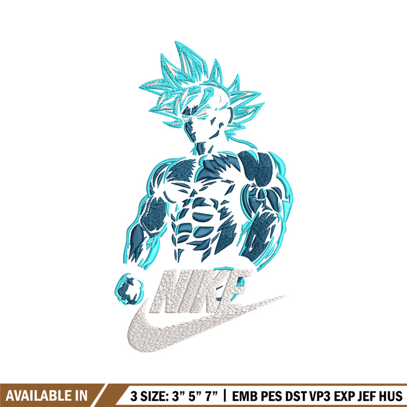 Son Goku Super Saiyan Blue Nike Embroidery design, Dragon ball Embroidery, Nike design, anime shirt, Instant download..jpg