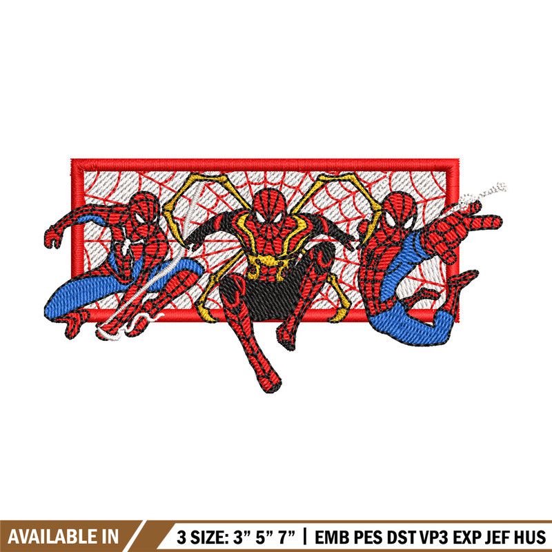 Spiderman form embroidery design,Spiderman embroidery, Embroidery shirt, Embroidery file, Anime design, Digital download.jpg
