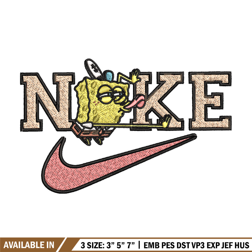 Spongebob x nike Embroidery Design, Nike Embroidery, Brand Embroidery, Embroidery File, Logo shirt, Digital download.jpg